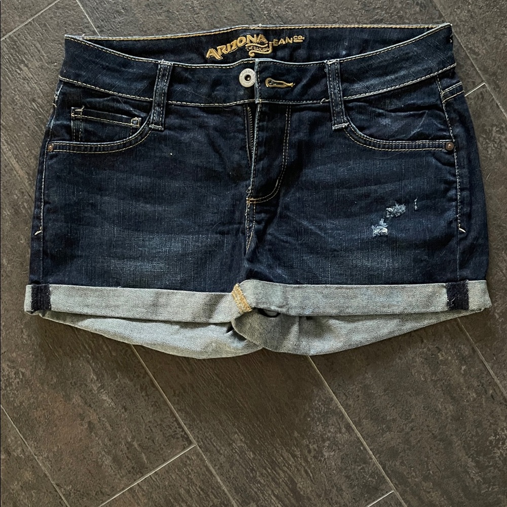 Arizona Jean Company Women's Rolled Cuff Denim Shorts
